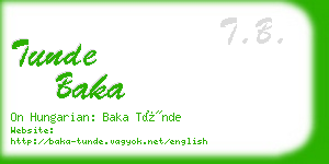 tunde baka business card